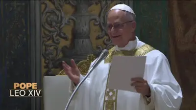 Pope Leo XIV celebrates first Mass as pope and calls his election both a cross and a blessing